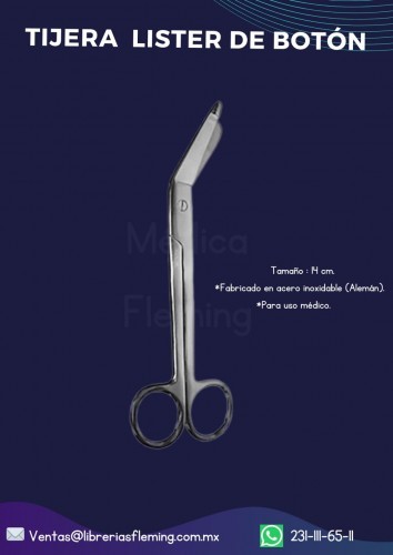 TIJERA DE BOTON 14CM HP