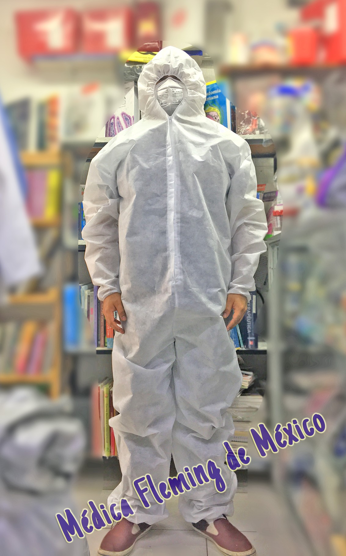 Overoles Medicos Blancos Sanitizables OverolBlanco