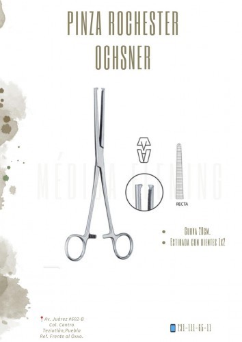 ROCHESTER OSNER PINZA CURVA 20 CM. ECONOM